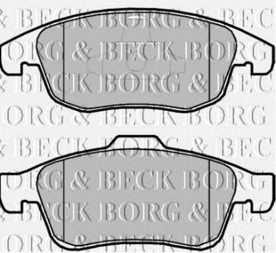 BORG & BECK bbp2069 -  Комплект тормозных колодок, дисковый тормоз